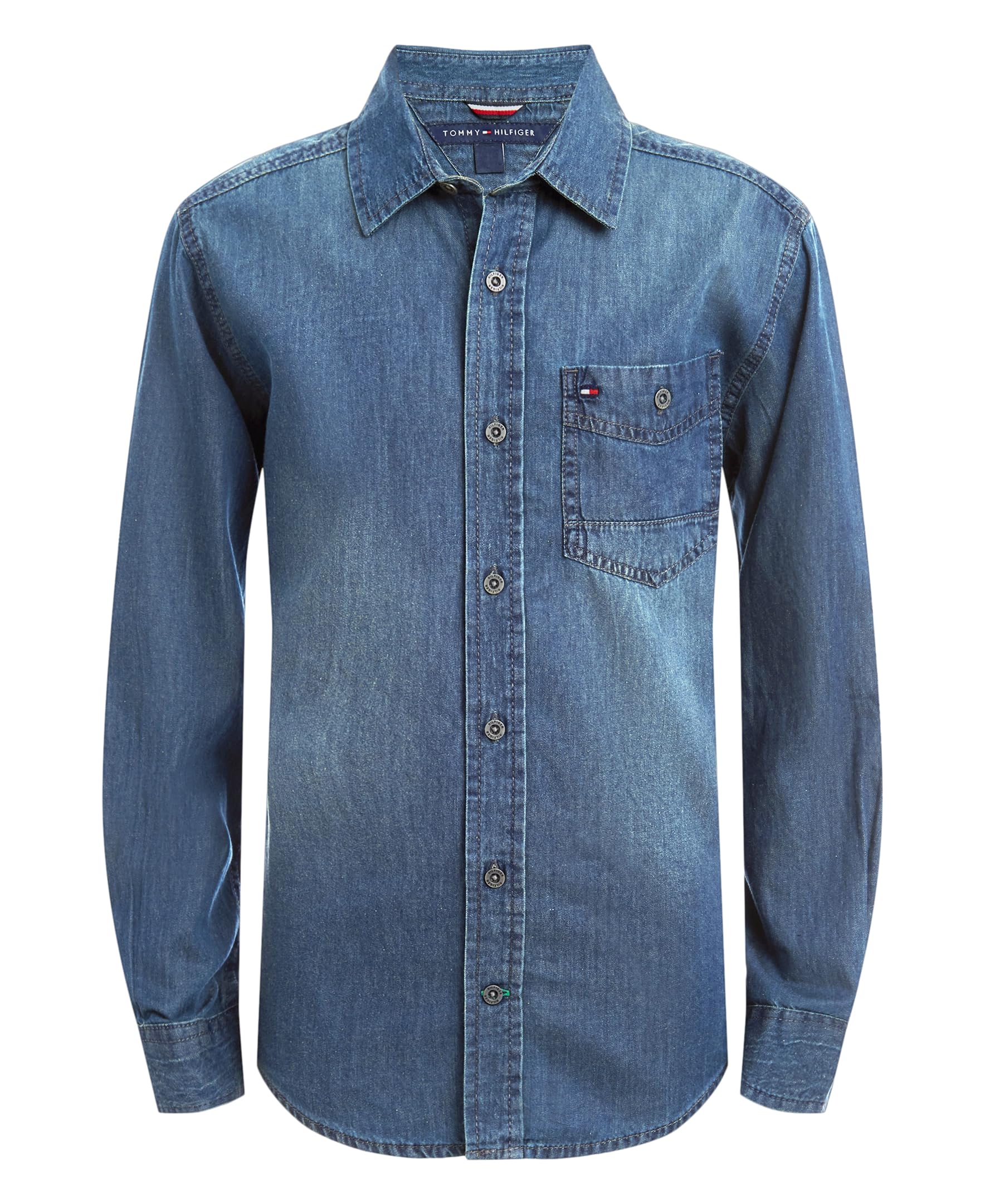 Camisa Tommy Hilfiger Max Denim para Niño - Venta Internacional