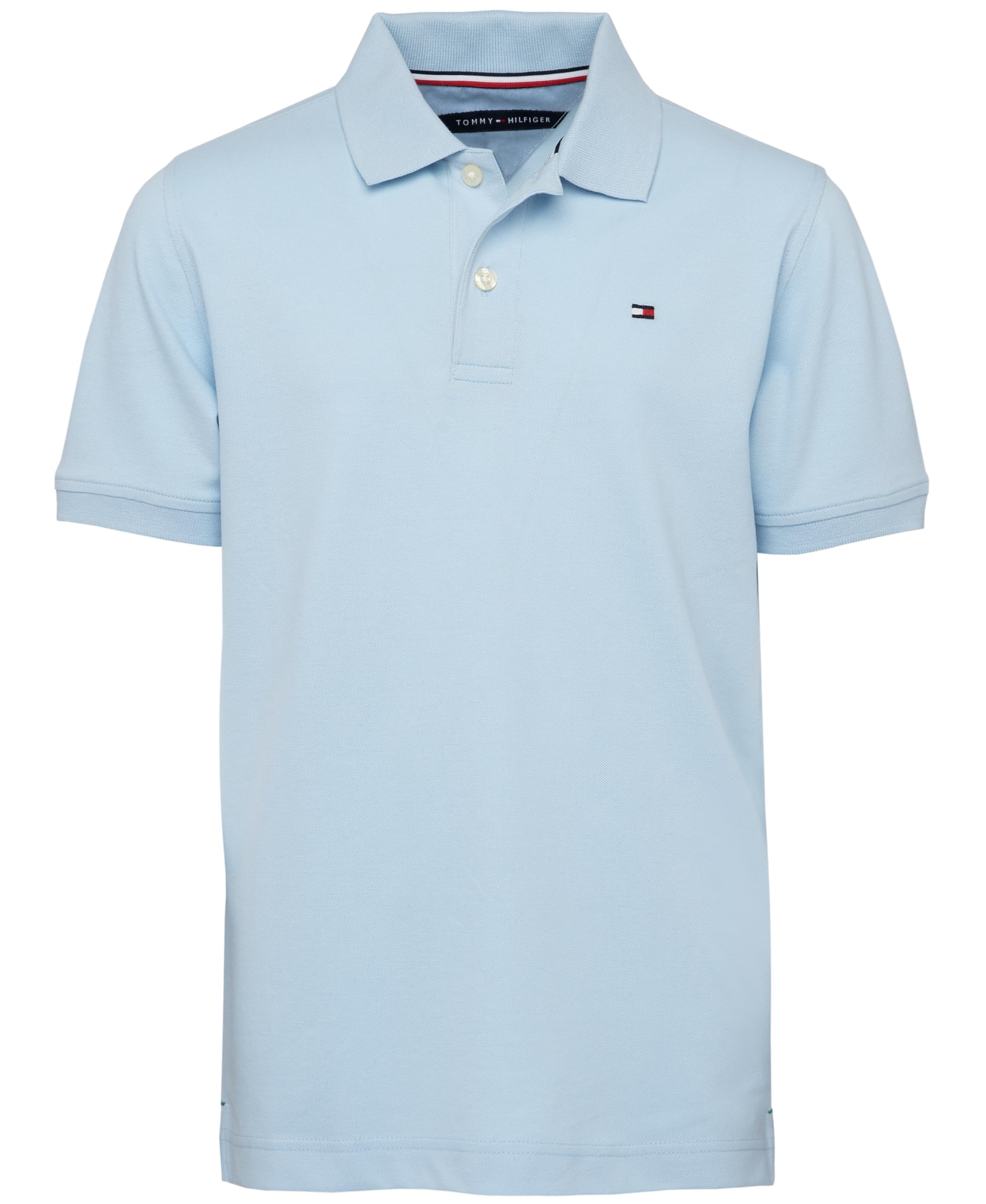 Polo Tommy Hilfiger Para Niños, Manga Corta, Azul Hiedra, 5 Años - Venta Internacional.