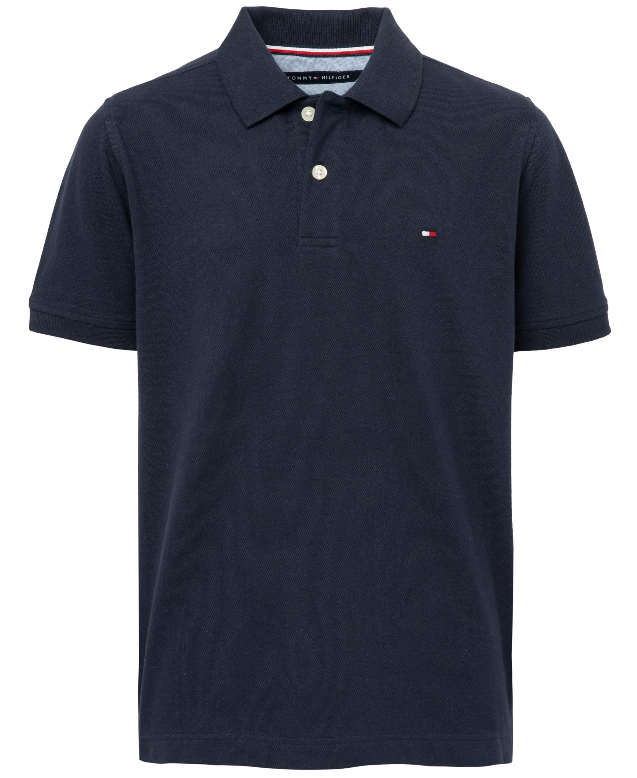 Polo Tommy Hilfiger Para Niños, Manga Corta, Ivy 20, Azul Marino - Venta Internacional.