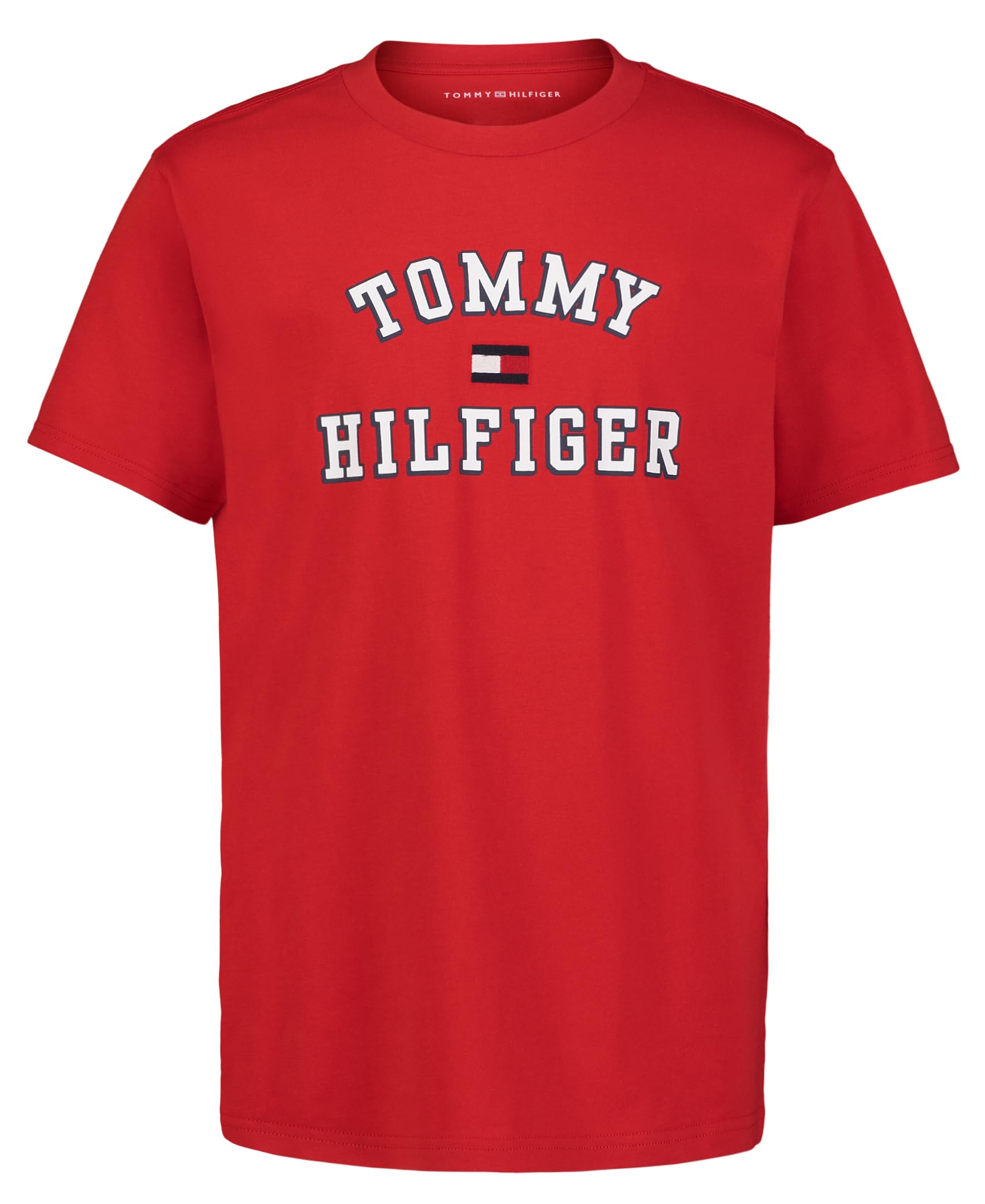 Camiseta Tommy Hilfiger De Manga Corta Para Niños Varsity Red 18-20 - Venta Internacional.