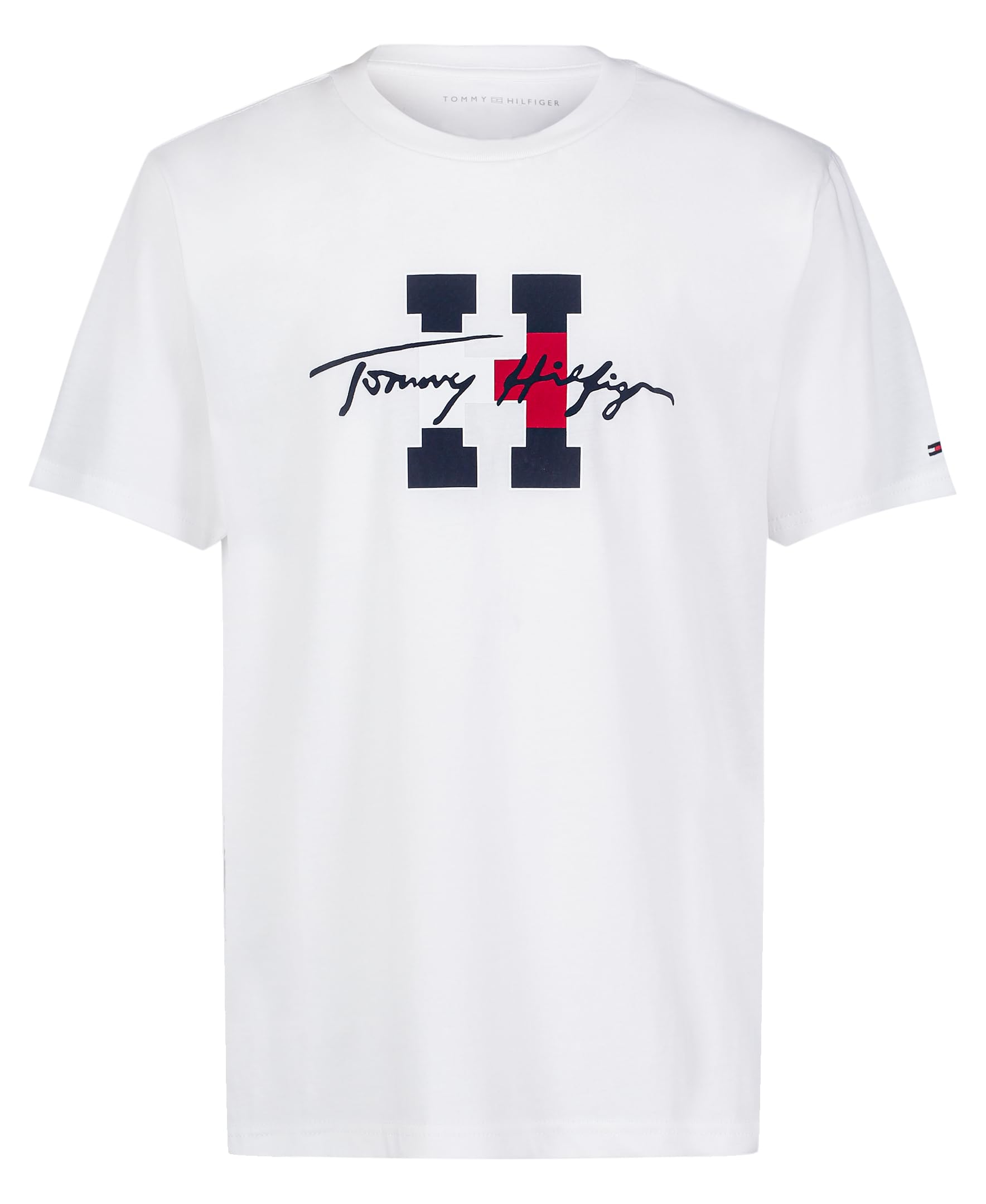 Foto 2 pulgar | Camiseta Tommy Hilfiger Para Niños De Manga Corta A La Moda 8 Años - Venta Internacional.