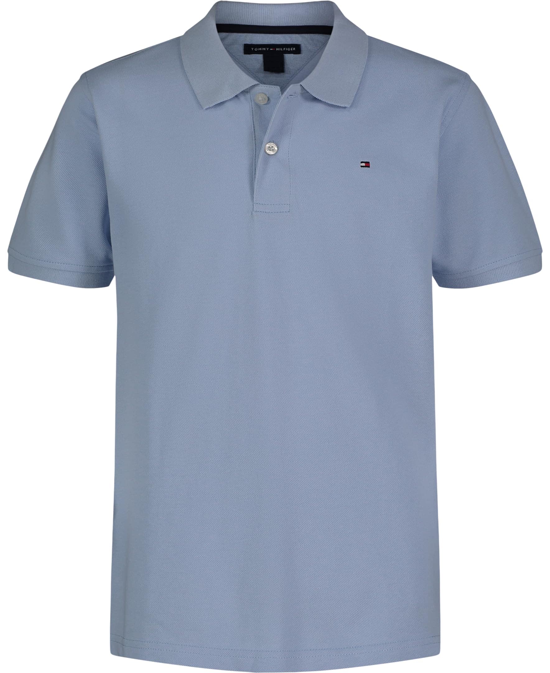 Polo Tommy Hilfiger Para Niños De Manga Corta, Color Azul Hiedra, 8 Años - Venta Internacional. $846