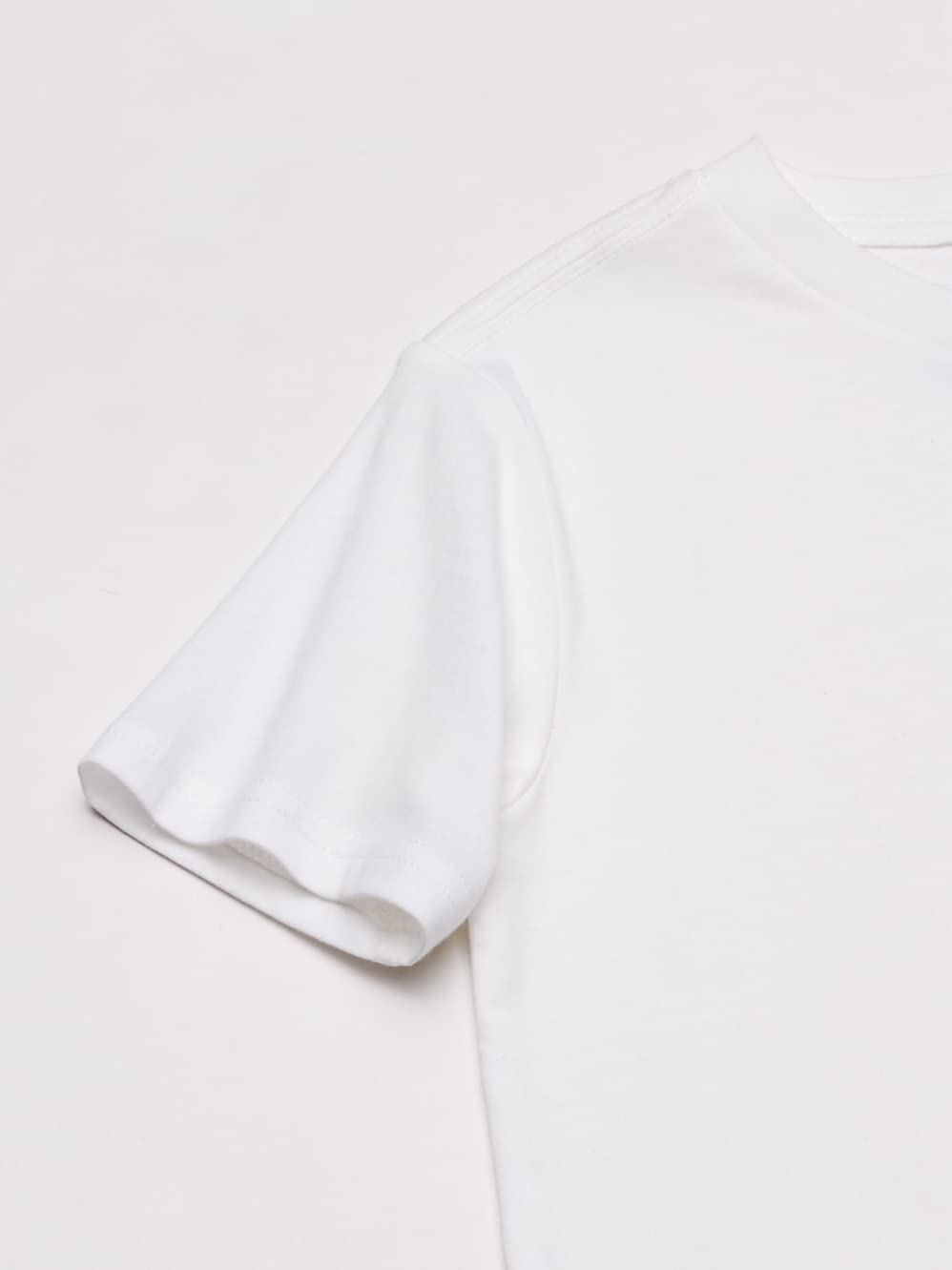 Foto 4 pulgar | Camiseta Tommy Hilfiger Para Niños De Manga Corta Con Cuello En V, Color Blanco Brillante - Venta Internacional.