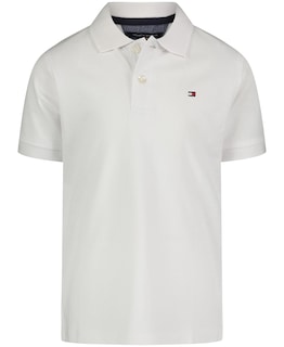 Foto 1 | Polo Tommy Hilfiger De Manga Corta Para Niños, Color Blanco Hiedra, Talla 20 - Venta Internacional.