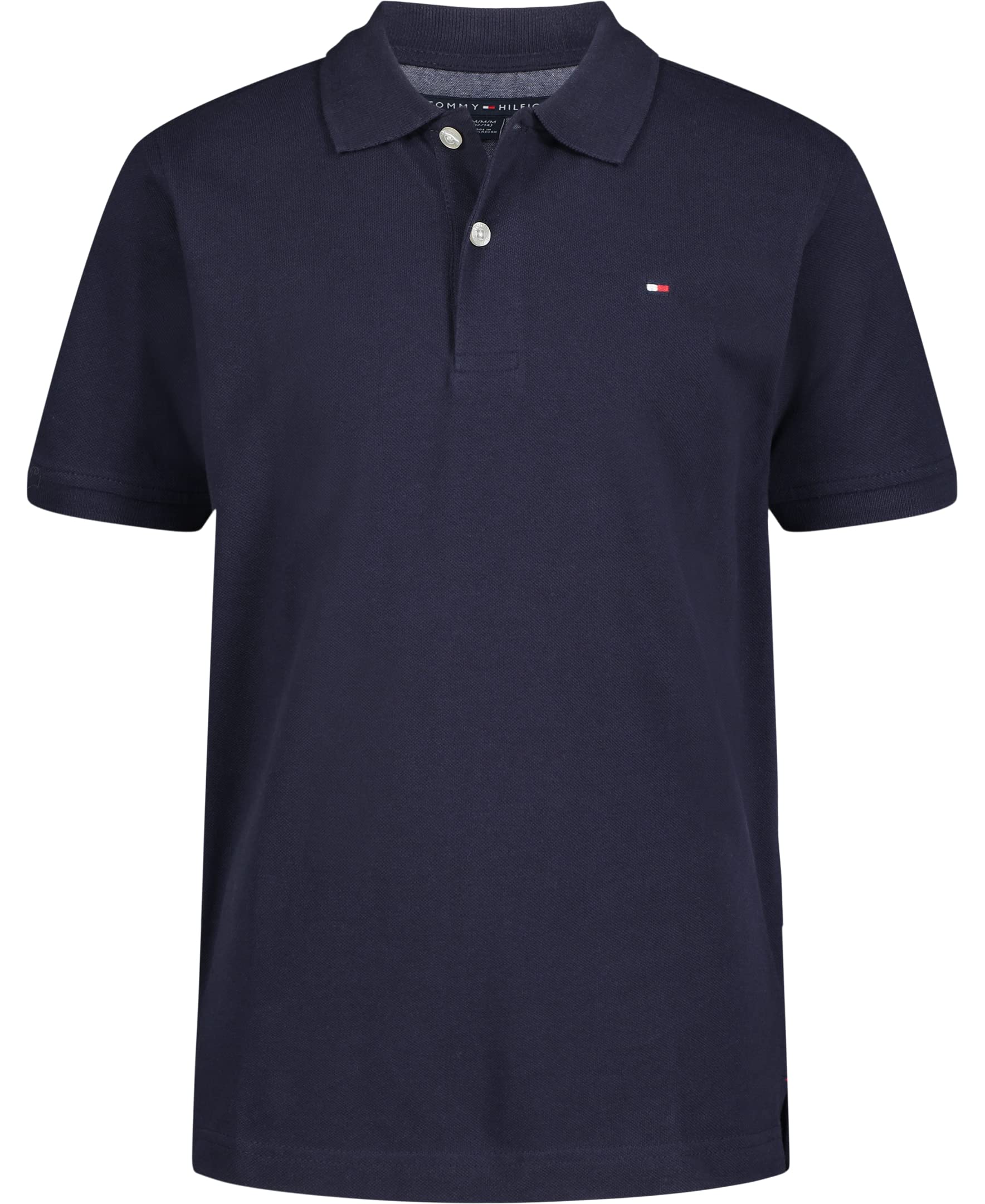 Polo Tommy Hilfiger Para Niños, Manga Corta, Ivy Navy, 5 Años - Venta Internacional.