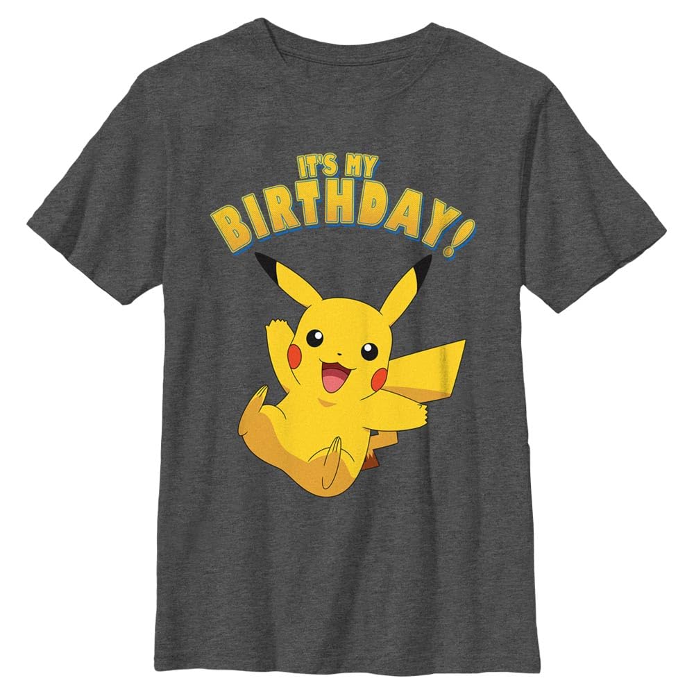 Camiseta De Fiesta De Cumpleaños De Pokémon Pikka Para Niños, Talla M - Venta Internacional.