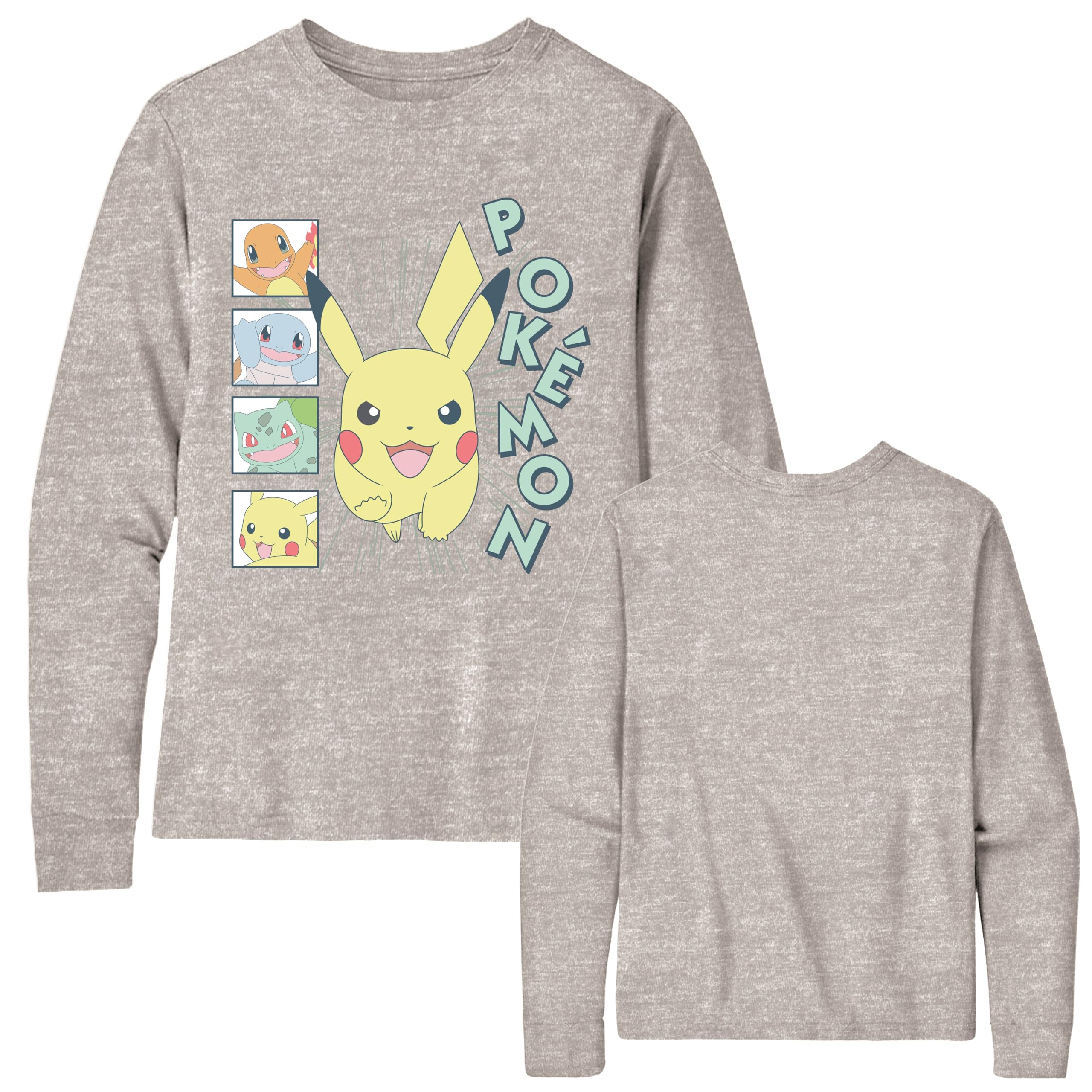 Foto 4 pulgar | Camiseta Pokémon Big Boys Charizard De Manga Larga, Xs-xl - Venta Internacional.