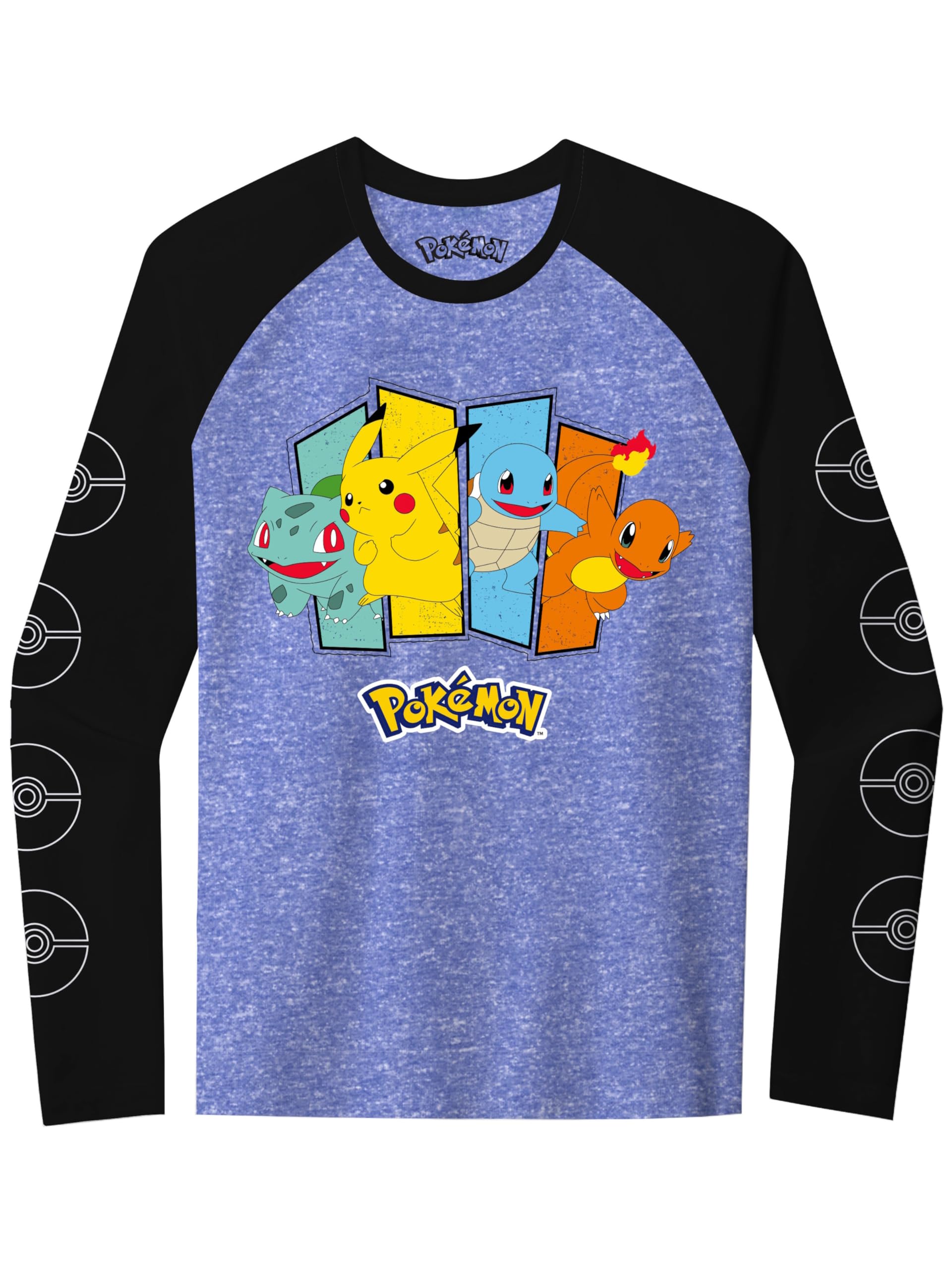 Foto 2 pulgar | Camiseta Pokémon Classic Starter Group De Manga Larga Para Niños - Venta Internacional.
