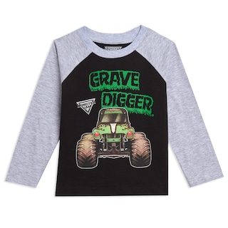 Foto 2 | Camiseta Monster Jam De Manga Larga Para Niños Pequeños, Paquete De 2, Talla 6 - Venta Internacional.
