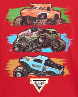 Foto 5 | Camiseta Monster Jam De Manga Larga Para Niños Pequeños, Paquete De 2, Talla 6 - Venta Internacional.