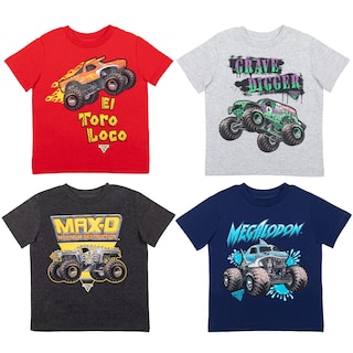 Foto 1 | Camiseta Monster Jam El Toro Loco Grave Digger Megalodon 6 Years - Venta Internacional.
