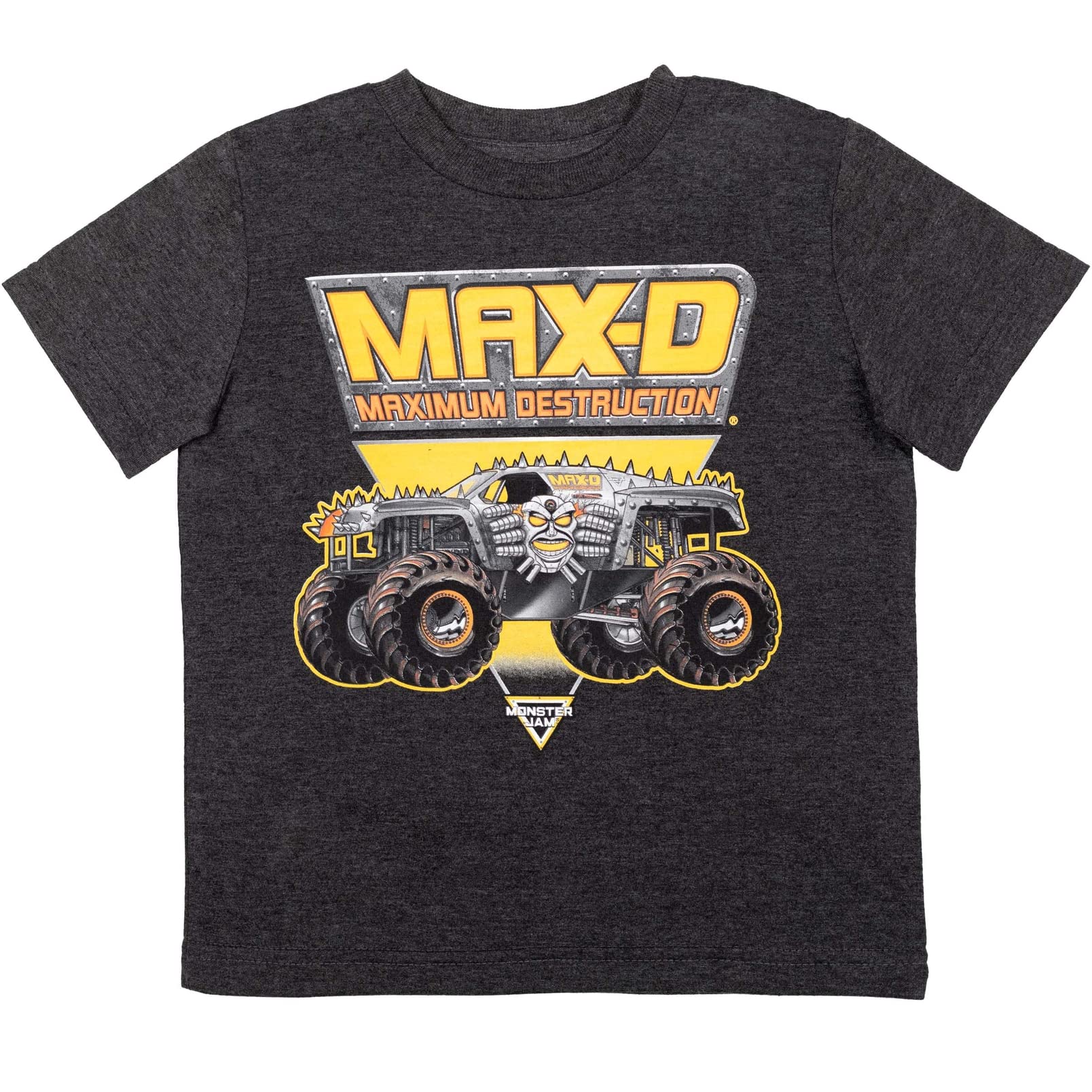 Foto 5 pulgar | Camiseta Monster Jam El Toro Loco Grave Digger Megalodon 6 Years - Venta Internacional.
