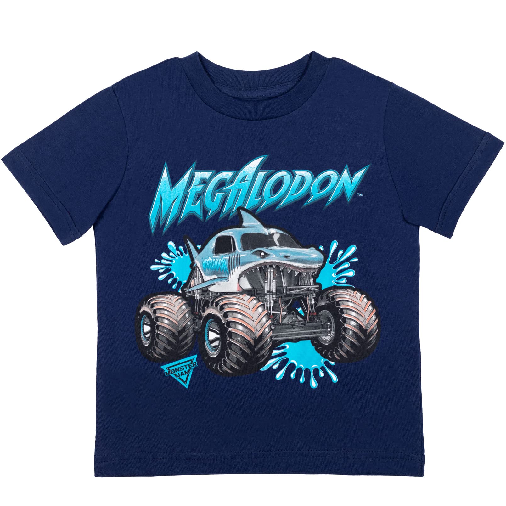 Foto 6 pulgar | Camiseta Monster Jam El Toro Loco Grave Digger Megalodon 6 Years - Venta Internacional.
