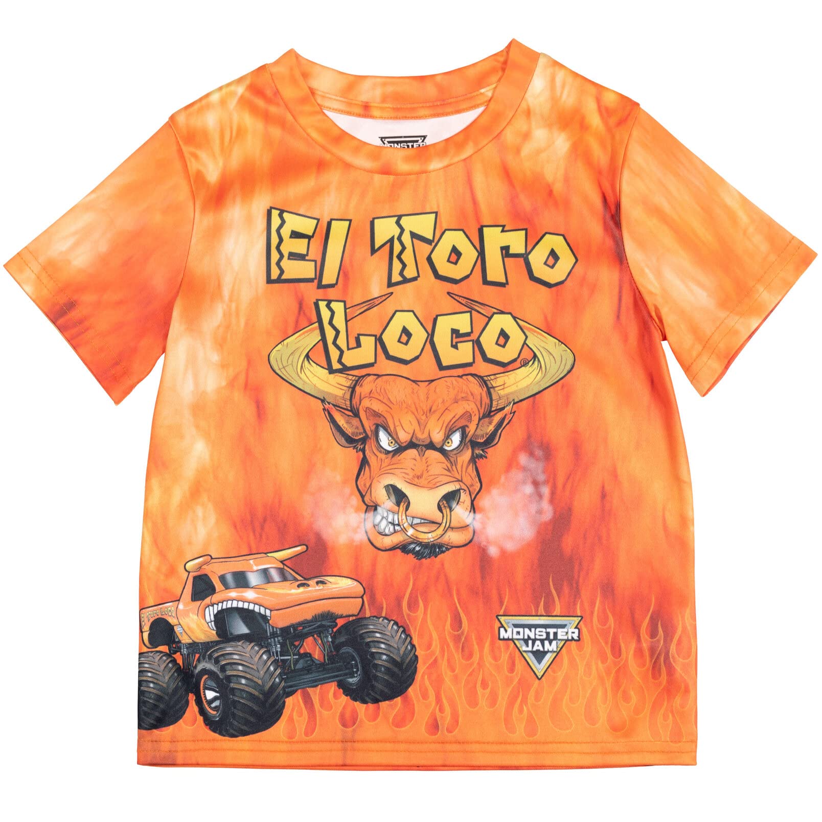 Foto 2 pulgar | Camiseta Monster Jam El Toro Loco Graphic Para Niños Orange 6 - Venta Internacional.