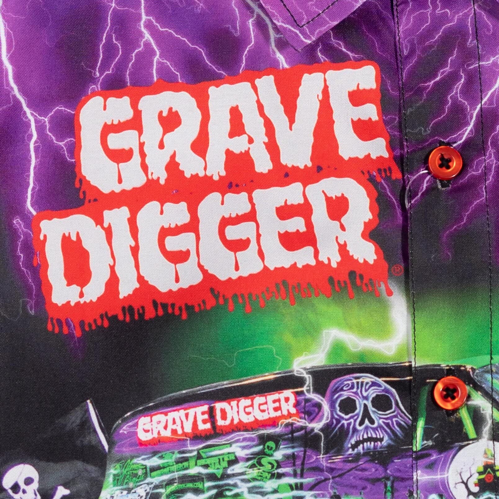 Foto 7 pulgar | Camiseta Monster Jam Trucks Grave Digger Para Niños Pequeños De 6 Años - Venta Internacional.