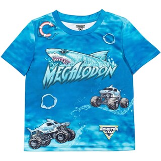 Foto 2 | Camiseta Monster Jam Megalodon El Toro Loco Grave Digger Para Niños - Venta Internacional.
