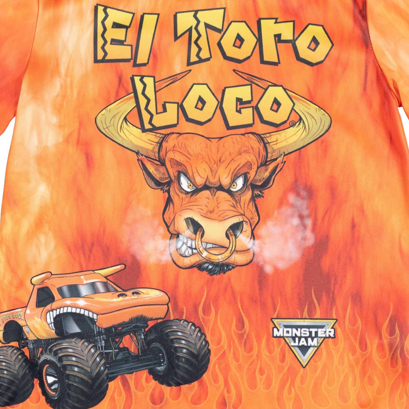Foto 8 pulgar | Camiseta Monster Jam Megalodon El Toro Loco Grave Digger Para Niños - Venta Internacional.
