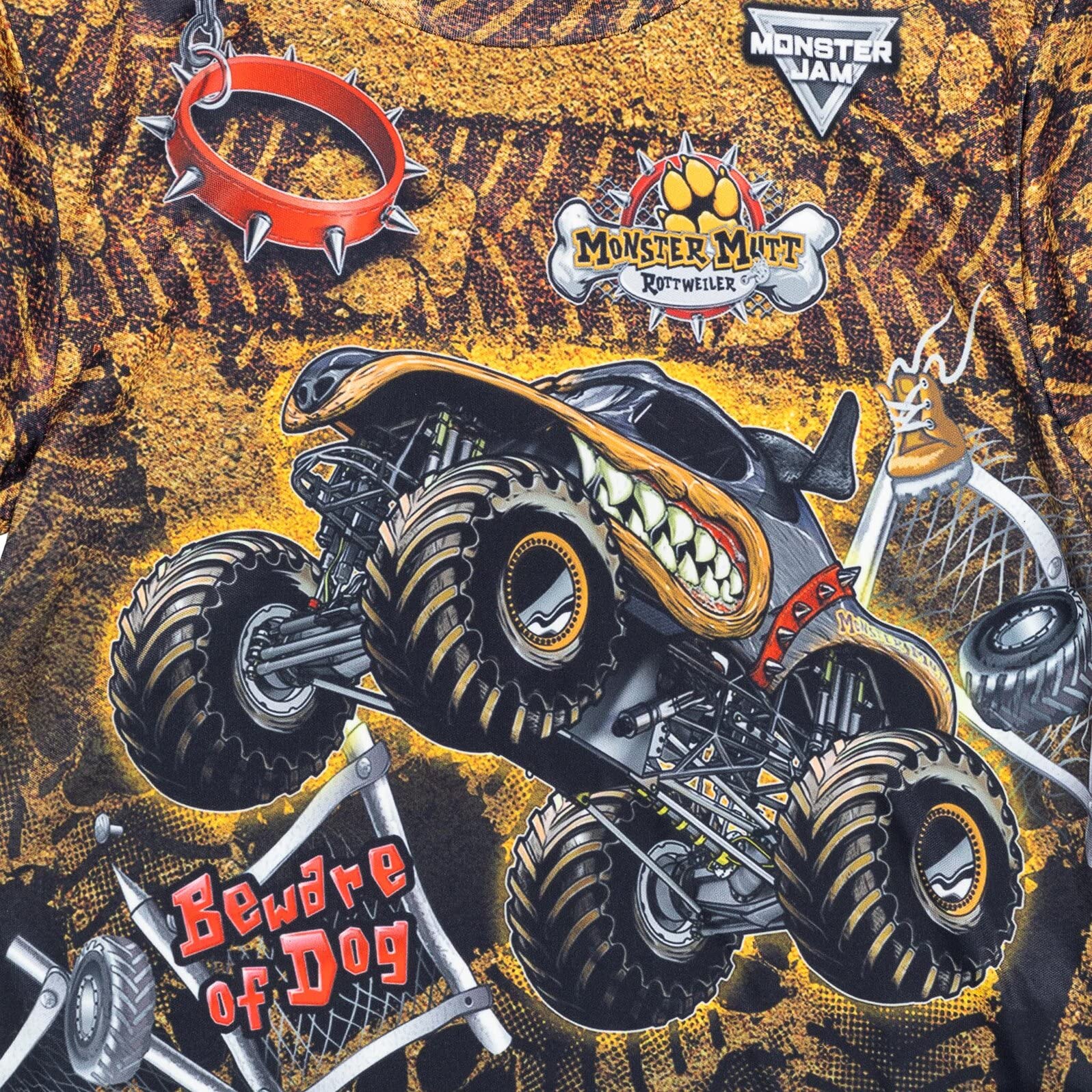 Foto 6 pulgar | Camiseta Monster Jam Monster Mutt Brown Para Niños Talla 6 - Venta Internacional.