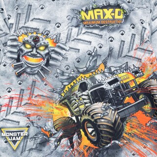 Foto 5 | Camiseta Monster Jam Maximum Destruction Gris Para Niños De 6 Años - Venta Internacional.