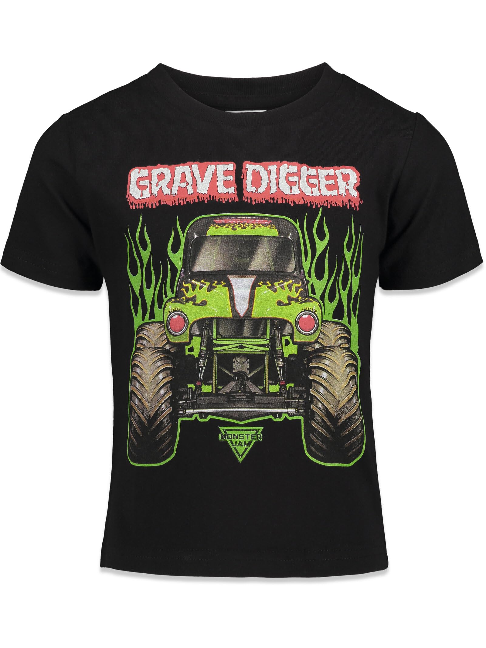 Foto 4 pulgar | Pack De 3 Camisetas Monster Jam Big Boys, Color Negro/rojo/gris, Talla 8 - Venta Internacional.