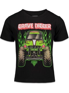 Foto 3 | Pack De 3 Camisetas Monster Jam Big Boys, Color Negro/rojo/gris, Talla 8 - Venta Internacional.
