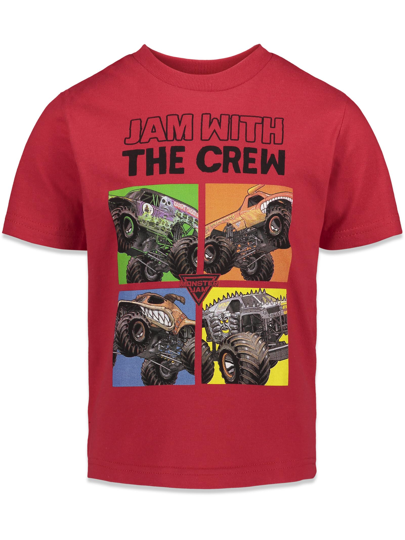 Foto 7 pulgar | Pack De 3 Camisetas Monster Jam Big Boys, Color Negro/rojo/gris, Talla 8 - Venta Internacional.