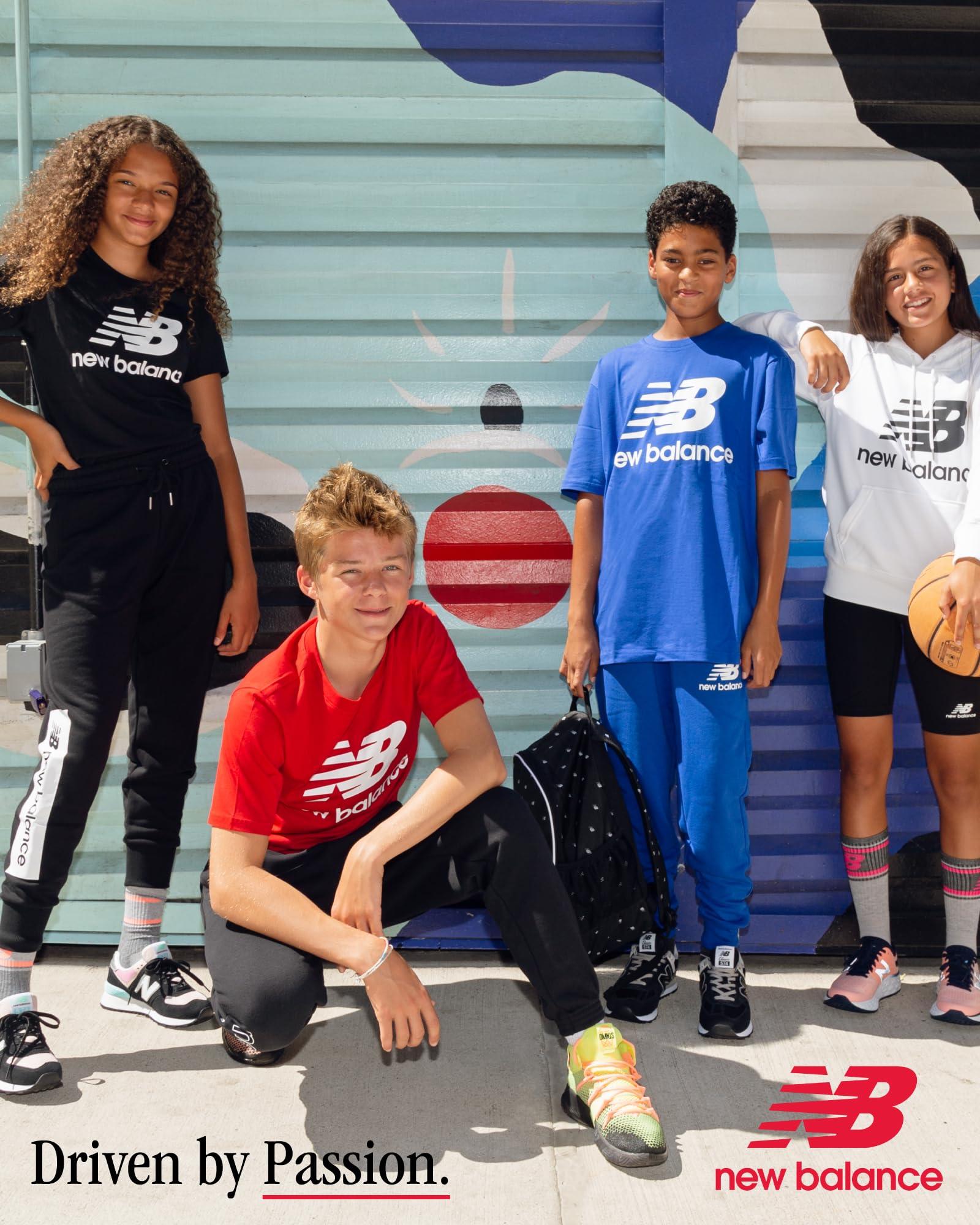Foto 6 pulgar | Camiseta New Balance Para Niños Con Núcleo De Algodón Con Logotipo Apilado, Talla 8 - Venta Internacional.