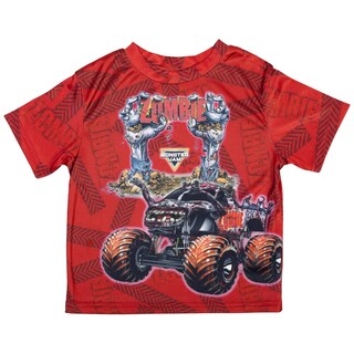Foto 1 | Camiseta Monster Jam Zombie Red Zombie Para Niños Pequeños De 6 Años - Venta Internacional.