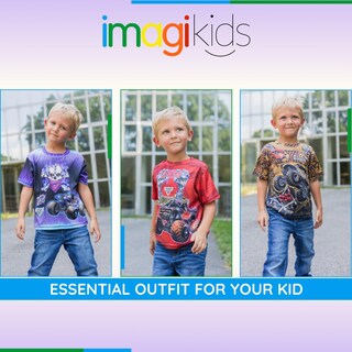 Foto 2 | Camiseta Monster Jam Zombie Red Zombie Para Niños Pequeños De 6 Años - Venta Internacional.