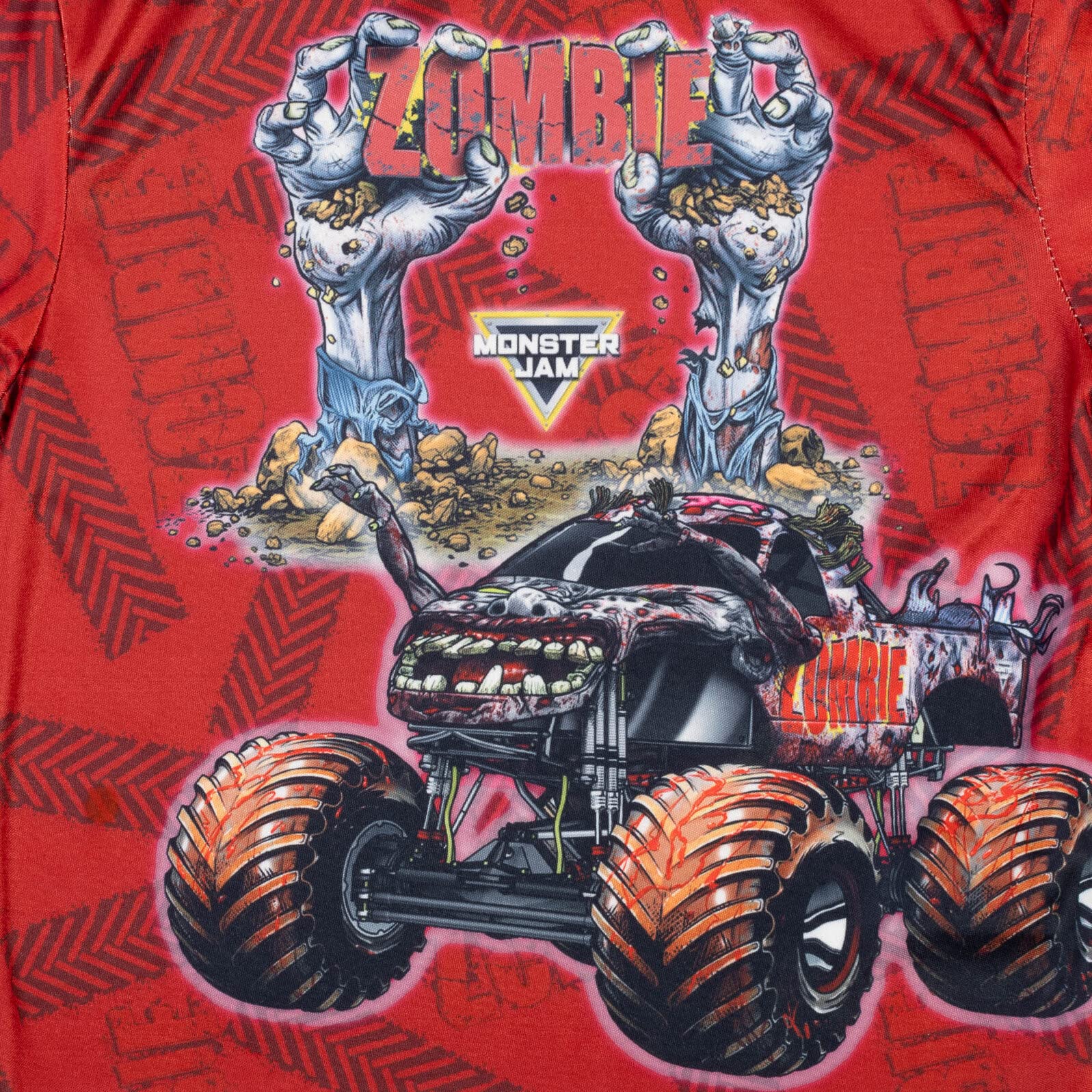 Foto 6 pulgar | Camiseta Monster Jam Zombie Red Zombie Para Niños Pequeños De 6 Años - Venta Internacional.