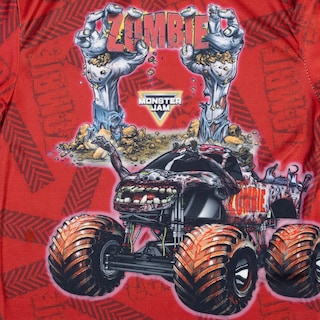 Foto 5 | Camiseta Monster Jam Zombie Red Zombie Para Niños Pequeños De 6 Años - Venta Internacional.