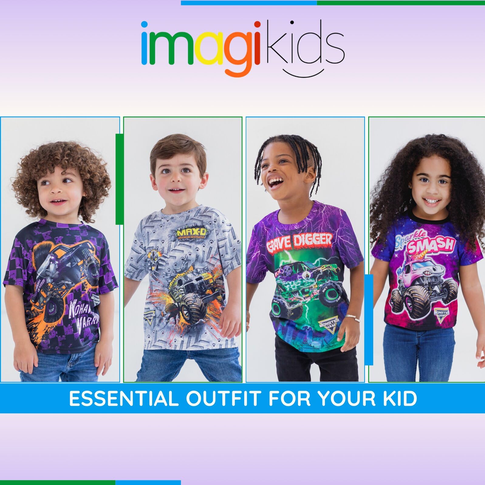 Foto 3 pulgar | Camiseta Monster Jam Mohawk Warrior Púrpura Para Niños De 6 Años - Venta Internacional.