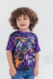 Foto 3 | Camiseta Monster Jam Mohawk Warrior Púrpura Para Niños De 6 Años - Venta Internacional.