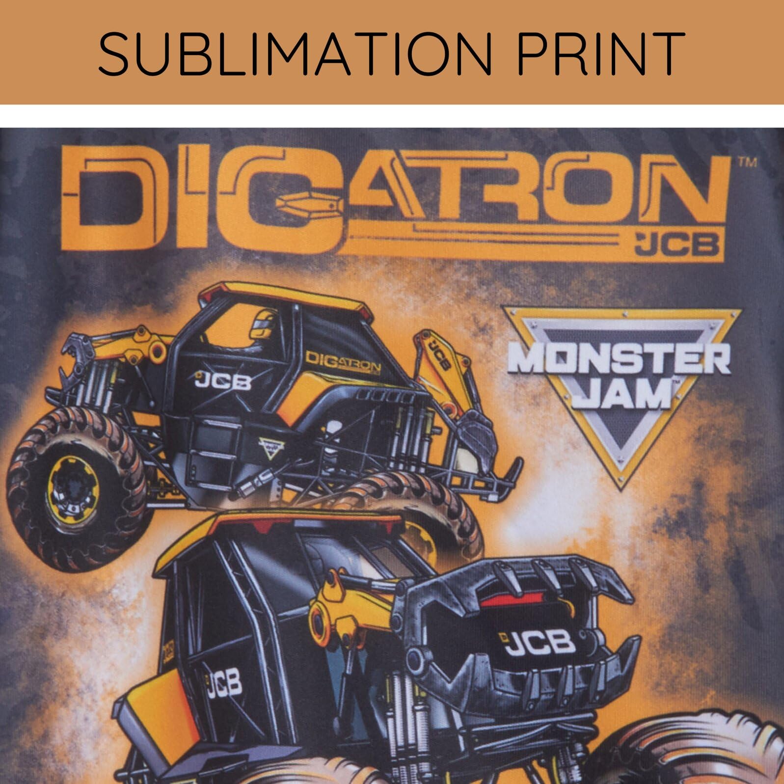 Foto 6 pulgar | Camiseta Monster Jam Digatron Little Boys Gris Antracita/amarillo - Venta Internacional.