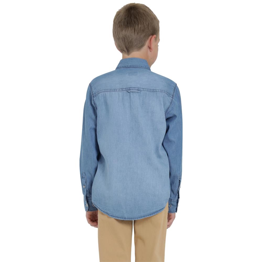 Foto 3 | Camisa Lee Niño Vintage Slim Fit 250 Azul