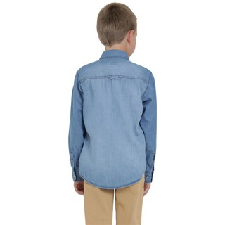 Foto 3 | Camisa Lee Niño Vintage Slim Fit 250 Azul