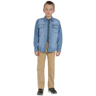Foto 4 | Camisa Lee Niño Vintage Slim Fit 250 Azul