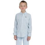 Camisa Lee Vintage Slim Fit Manga Larga 247 Verde para Niño