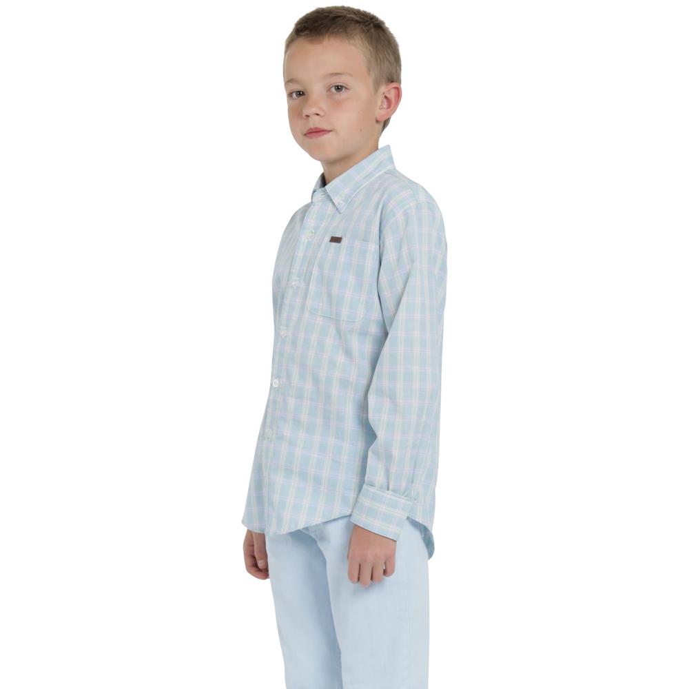 Foto 2 | Camisa Lee  Vintage Slim Fit Manga Larga 247 Verde para Niño