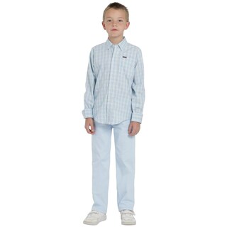 Foto 4 | Camisa Lee Vintage Slim Fit Manga Larga 247 Verde para Niño