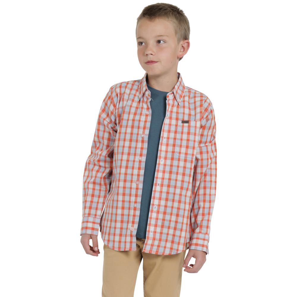 Foto 2 pulgar | Camisa Lee Vintage Slim Fit Manga Larga 249 Roja para Niño