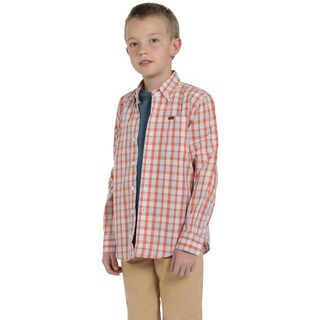 Foto 2 | Camisa Lee Vintage Slim Fit Manga Larga 249 Roja para Niño