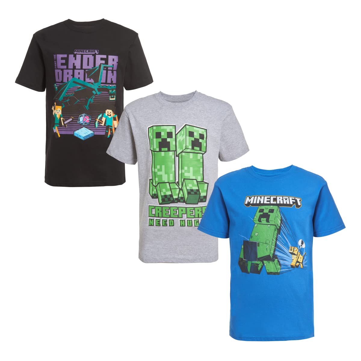 Foto 2 pulgar | Set De Ropa Minecraft Creeper Grid Para Niños, 3 Piezas, Talla 8 - Venta Internacional.