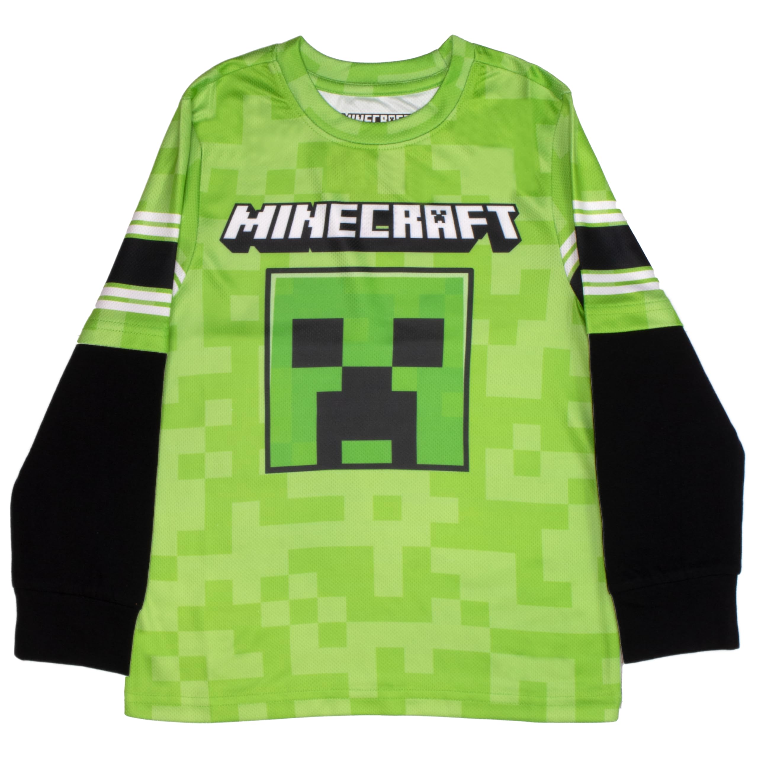 Foto 4 pulgar | Camiseta De Manga Larga Con Personajes De Minecraft Para Niños, 2 Unidades, Talla 4 - Venta Internacional.