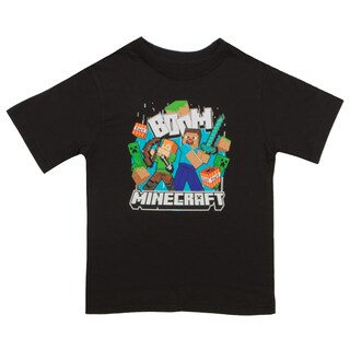 Foto 6 | Camiseta Minecraft Para Niños, Paquete De 3 Unidades, Steve, Creeper, Esqueleto, Talla 18 - Venta Internacional.