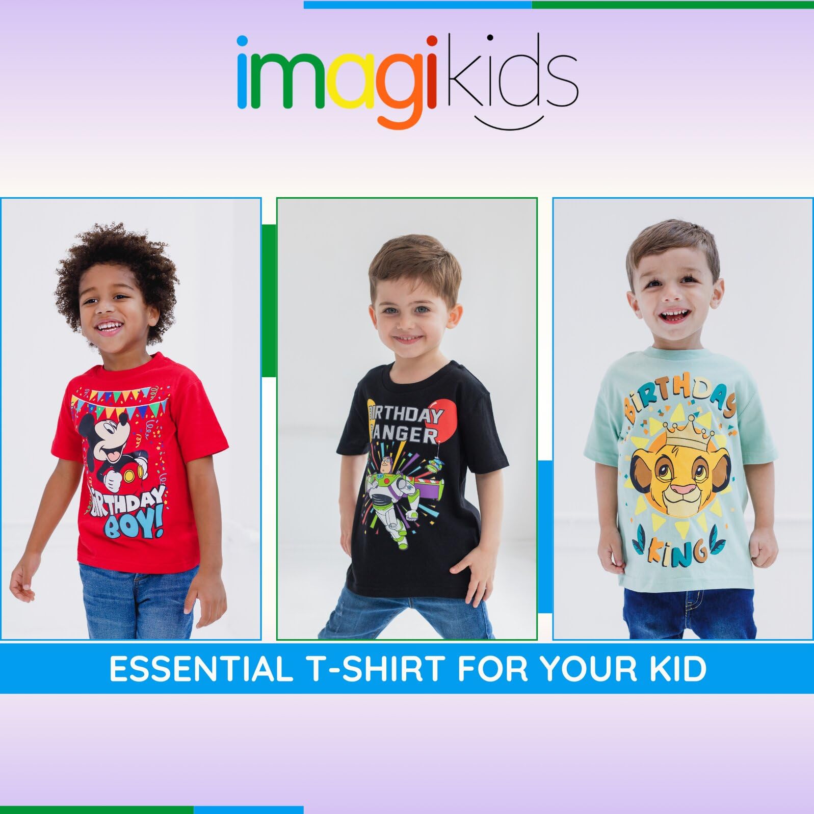 Foto 4 pulgar | Camiseta Disney Mickey Mouse Birthday Boy Roja Para Niños De 6 Años - Venta Internacional.