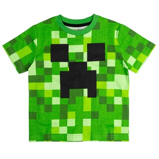 Foto 7 | Camiseta Minecraft Mobs Creeper Skeleton Enderman Para Niños De 6 Años - Venta Internacional.