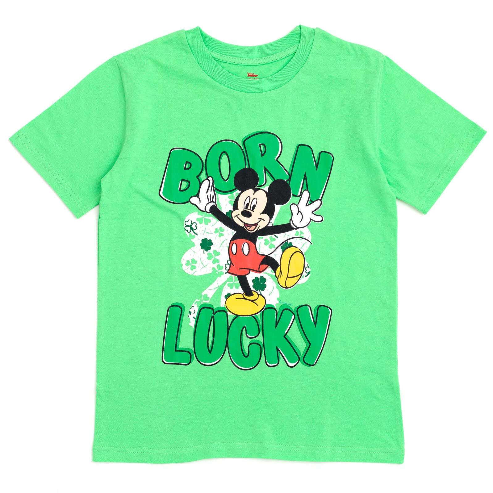 Foto 2 pulgar | Camiseta Disney Mickey Mouse Born Lucky 6 Para El Día De San Patricio - Venta Internacional.