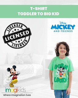 Foto 2 | Camiseta Disney Mickey Mouse Born Lucky 6 Para El Día De San Patricio - Venta Internacional.