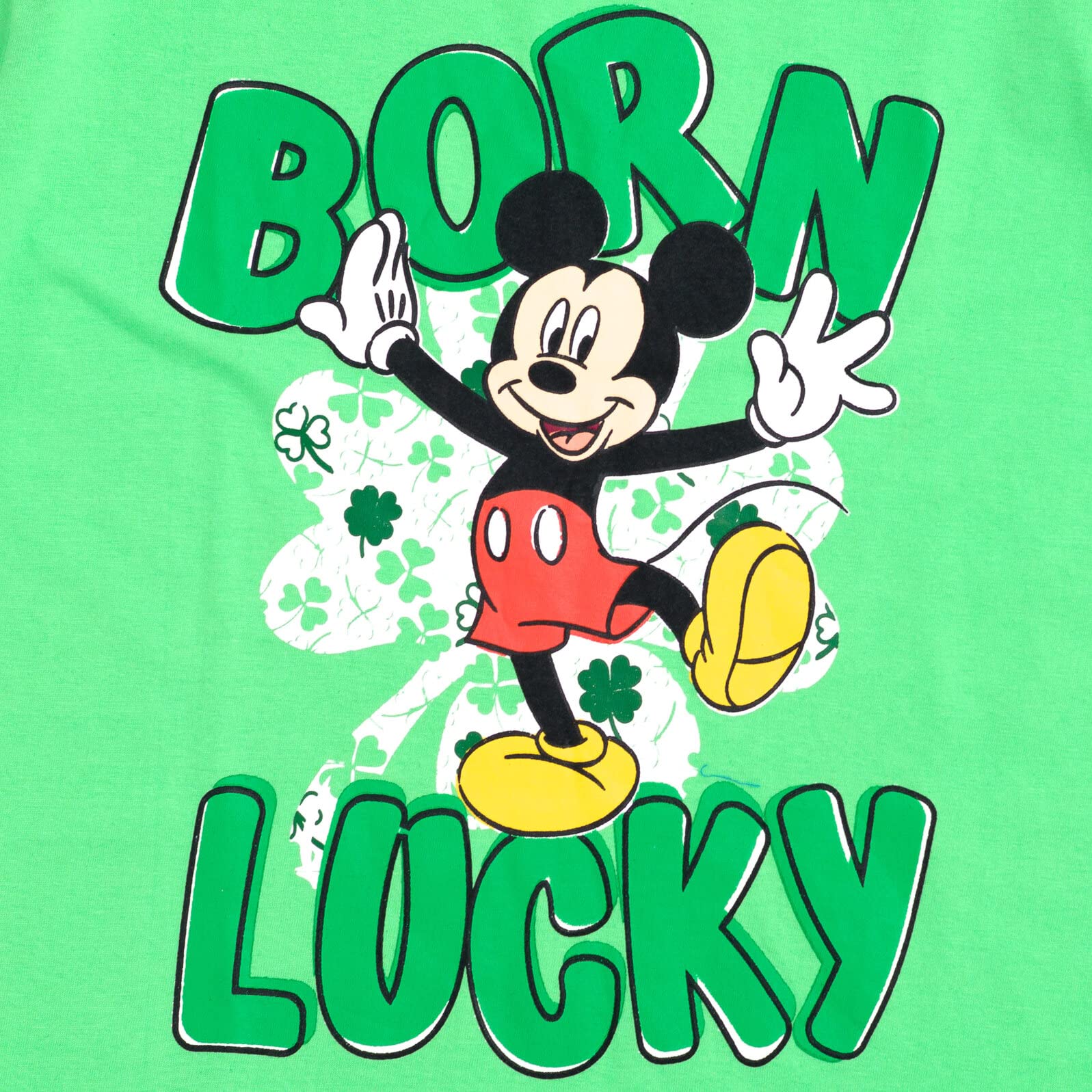 Foto 4 pulgar | Camiseta Disney Mickey Mouse Born Lucky 6 Para El Día De San Patricio - Venta Internacional.